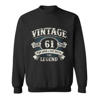 Born In 1961 Vintage Classic Dude 61St Years Old Birthday Graphic Design Printed Casual Daily Basic Sweatshirt - Thegiftio UK
