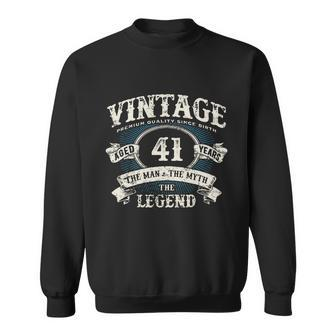 Born In 1981 Vintage Classic Dude 41St Years Old Birthday Graphic Design Printed Casual Daily Basic Sweatshirt - Thegiftio UK