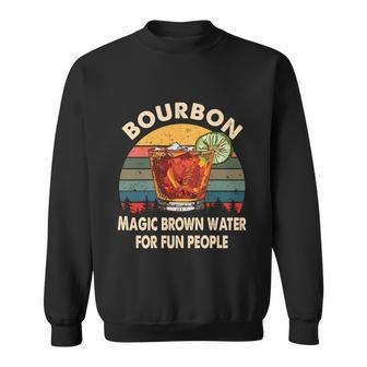 Bourbon Definition Magic Brown Water Retro Vintage Bourbon Gift Graphic Design Printed Casual Daily Basic Sweatshirt - Thegiftio UK