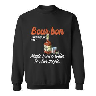 Bourbon Magic Brown Water Vintage Bourbon Definition Gift Graphic Design Printed Casual Daily Basic Sweatshirt - Thegiftio UK