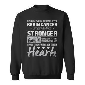 Brain Cancer Awareness Strong Family Sweatshirt - Monsterry CA