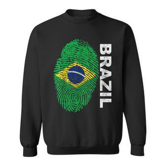 Brazil Flag Soccer - Sport Football Fan Supporters Sweatshirt - Thegiftio