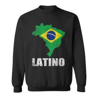 Brazil Latino Pride - Brazilian Flag Latin America Brasil Sweatshirt - Thegiftio UK