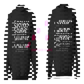 Breast Cancer Survivor Warrior Motivator All Of The Above Men Women Sweatshirt Graphic Print Unisex - Thegiftio