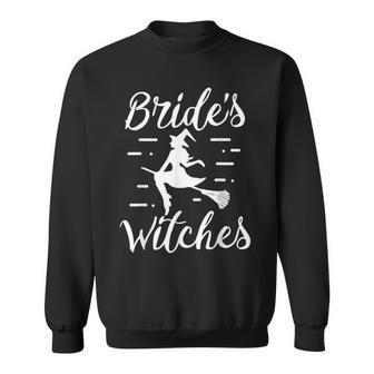 Brides Witches Halloween Bachelorette Party Witch Wedding Sweatshirt - Seseable
