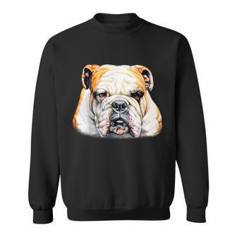 Bulldog Face Front Sweatshirt - Monsterry UK