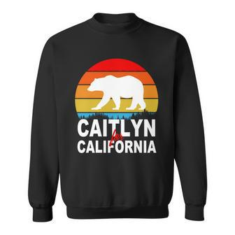 Caitlyn For California Retro Cali Bear Sweatshirt - Monsterry