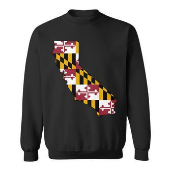 California Maryland Flag Sweatshirt - Monsterry