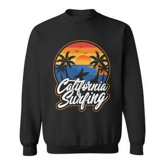 California Surfing Sunset Surf Sweatshirt - Monsterry