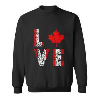 Canada Love Canadian Maple Leaf Sweatshirt - Monsterry DE