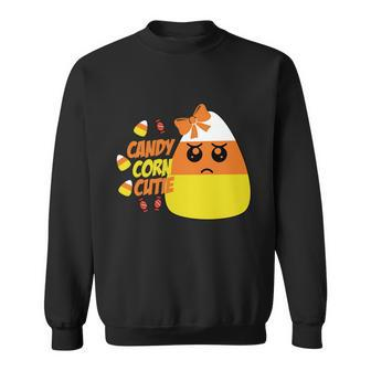 Candy Corn Cutie Halloween Quote V2 Sweatshirt - Monsterry UK