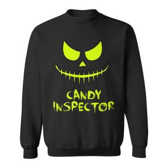 Candy Inspector Halloween Trick Or Treat All Hallows Eve Sweatshirt - Seseable