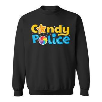 Candy Police Cute Funny Trick Or Treat Halloween Costume Sweatshirt - Seseable