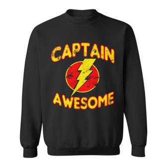 Captain Awesome Comic Logo Sweatshirt - Monsterry AU