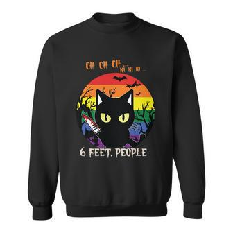 Cat Lgbt 6 Feet People Funny Halloween Kitten Gifts Sweatshirt - Monsterry