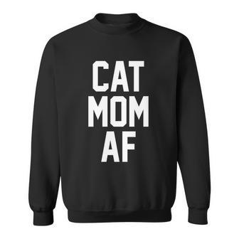 Cat Mom Af Gift For Cat Moms Of Kitties Sweatshirt - Monsterry