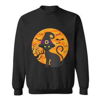 Cat Witch Hat Halloween Quote Sweatshirt - Monsterry UK