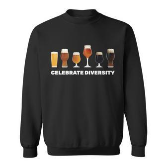 Celebrate Diversity Beer Funny Sweatshirt - Monsterry