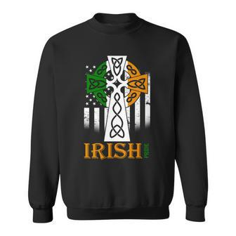 Celtic Cross Irish American Pride Sweatshirt - Thegiftio UK