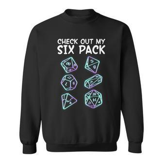 Check Out My Six Pack Dnd Dice Dungeons And Dragons Tshirt Sweatshirt - Monsterry CA