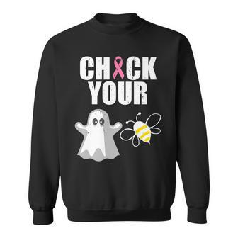 Check Your Boobies Breast Cancer Halloween Tshirt Sweatshirt - Monsterry AU