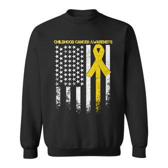 Childhood Cancer Awareness Flag Sweatshirt - Monsterry AU