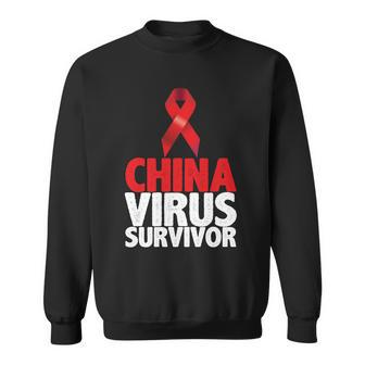 China Virus Survivor Tshirt Sweatshirt - Monsterry