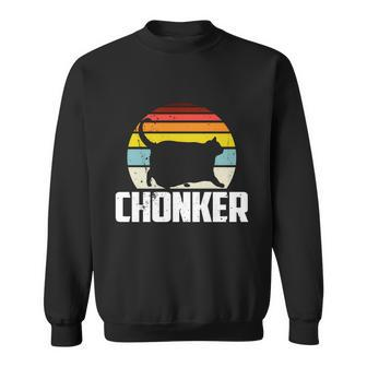 Chonker Fat Cat Meme Funny Chonk Cat Gift Sweatshirt - Monsterry DE