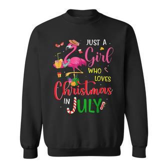Christmas In July Just A Girl Who Loves Christmas In July Sweatshirt - Thegiftio UK