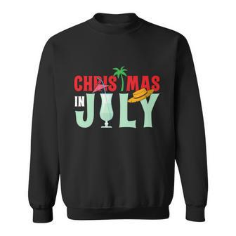 Christmas In July Merry Christmas Summer Funny Santa Sweatshirt - Thegiftio UK