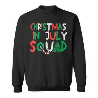 Christmas In July Squad Funny Summer Xmas Men Women Kids Sweatshirt - Seseable