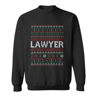 Christmas Lawyer Ugly Christmas Sweater Graphic Design Printed Casual Daily Basic Sweatshirt - Thegiftio UK