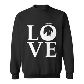 Christmas Nativity Love Sweatshirt - Monsterry DE
