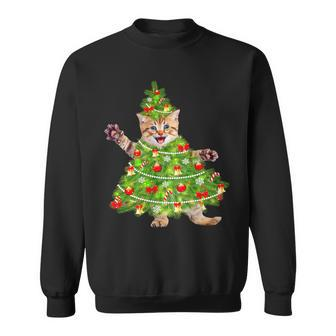Christmas Tree Kitten Tshirt Sweatshirt - Monsterry