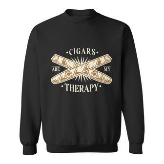 Cigars Are My Therapy Tshirt Sweatshirt - Monsterry
