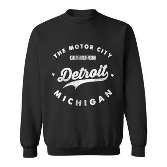 Classic Retro Vintage Detroit Michigan Motor City Tshirt Sweatshirt - Monsterry