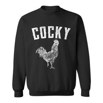 Cocky Rooster Sweatshirt - Monsterry