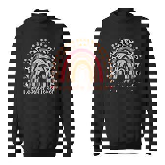 Computer Teacher Leopard Rainbow Boho V2 Sweatshirt - Thegiftio