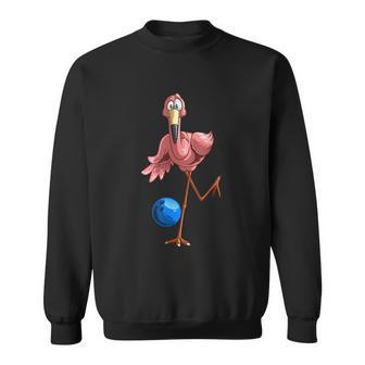 Cool Bowling Flamingo Sweatshirt - Monsterry