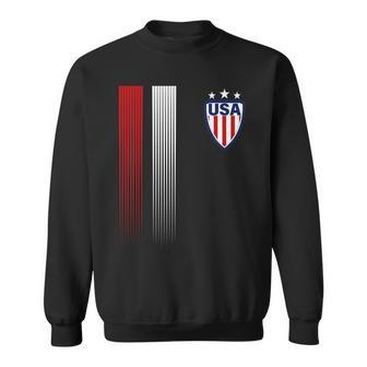 Cool Usa Soccer Jersey Stripes Sweatshirt - Monsterry