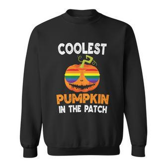 Coolest Pumpkin In The Patch Lgbt Gay Pride Lesbian Bisexual Ally Quote Sweatshirt - Monsterry