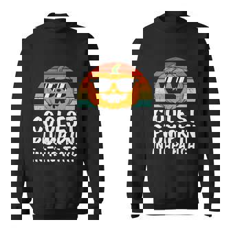 Coolest Pumpkin In The Patch Pumpkin Halloween Quote V3 Sweatshirt - Thegiftio UK