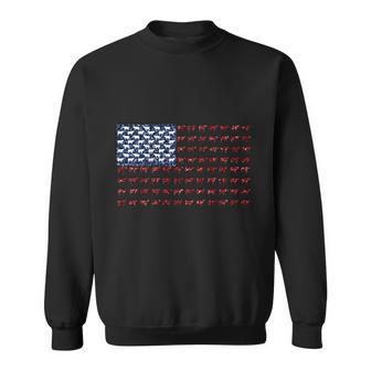 Cow American Flag Us 4Th Of July Farm Sweatshirt - Monsterry DE