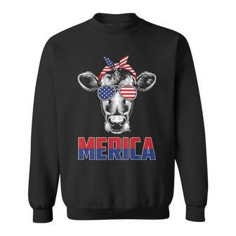 Cow Lovers Merica Sweatshirt - Monsterry DE