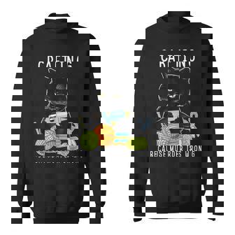 Crafting Because Murder Is Wrong Crafting Lover Job Sewing Sweatshirt - Thegiftio