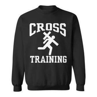 Cross Training Jesus Christian Catholic Sweatshirt - Monsterry