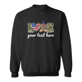 Custom Personalized Love Military Graphic Design Printed Casual Daily Basic Sweatshirt - Thegiftio UK