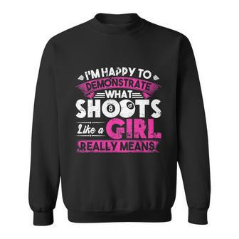 Cute Billiards Women Funny Gift For Girl Pool Player Gift Sweatshirt - Monsterry
