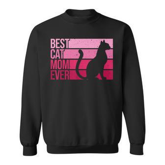 Cute Cat Mom Art For Women Girl Cat Pet Animal Kitten Lovers Sweatshirt - Thegiftio UK