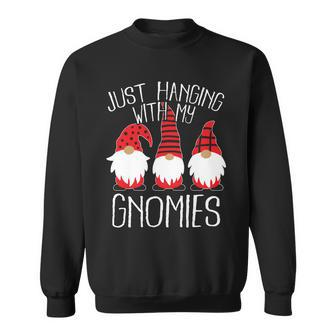 Cute Christmas Just Hanging With My Gnomies Sweatshirt - Thegiftio UK